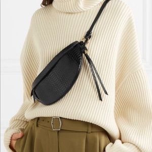 Stella McCartney Croco-Embossed waist bag